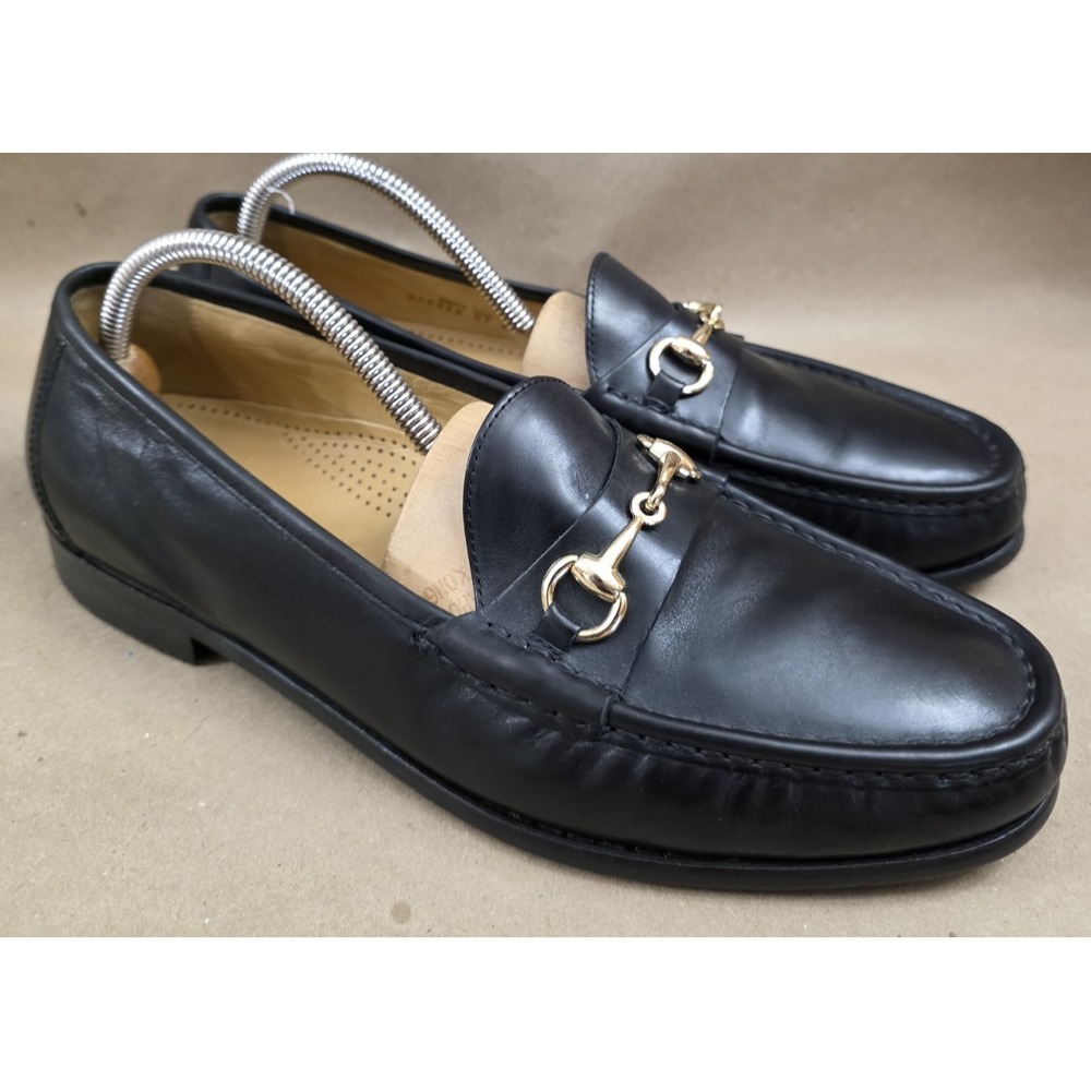 Cole Haan (Sz 10 M) Ascot II Horse Bit Men's Loafers Black Leather #C00395